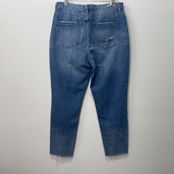 BLANK NYC The Rivington High-Rise Tapered Distressed Jeans sz 31 - Picture 9 of 14